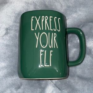 Rae Dunn EXPRESS YOUR ELF Christmas Mug